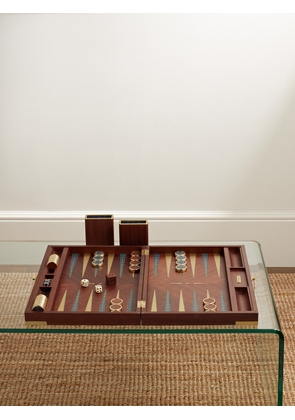 Ralph Lauren Home - Parkwood Mahogany and Gold-Tone Backgammon and Chequers Set - Men - Brown