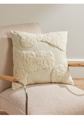 The Conran Shop - Sappa Wool-Trimmed Cotton-Canvas Cushion - Men - Neutrals
