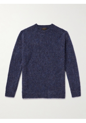 Beams Plus - Mohair-Blend Sweater - Men - Blue - S