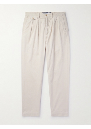 Polo Ralph Lauren - Whitman Straight-Leg Cotton-Corduory Trousers - Men - Neutrals - UK/US 30