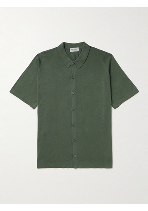 John Smedley - Folke Sea Island Cotton Shirt - Men - Green - S