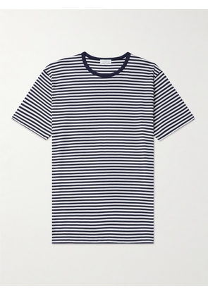 Sunspel - Striped Cotton-Jersey T-Shirt - Men - Blue - S