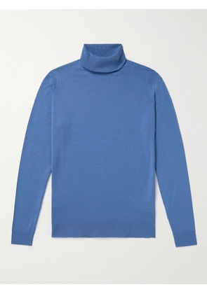 John Smedley - Cherwell Slim-Fit Merino Wool Rollneck Sweater - Men - Blue - S