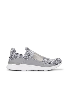 APL: Athletic Propulsion Labs Techloom Bliss Sneaker in Heather Grey & White - Grey. Size 10 (also in 10.5, 11, 11.5, 9).