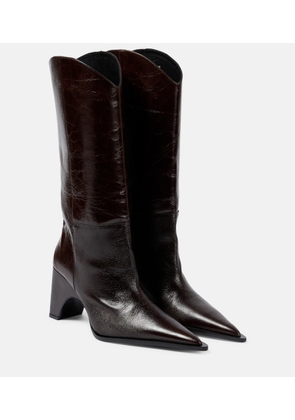 Coperni Bridge leather ankle boots