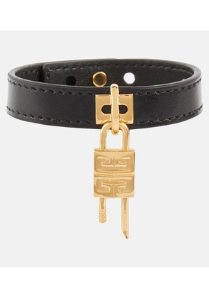 Givenchy Mini 4G Padlock leather bracelet