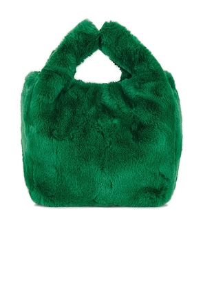 Jakke Bertha Faux Fur Bag in Green.