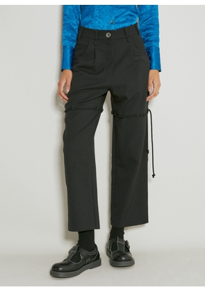 Song for the Mute Straight Leg Suit Pants - Woman Pants Black Fr - 42