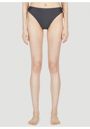 Ziah Goulue Tie Bikini Bottoms - Woman Swimwear Grey Uk - 08