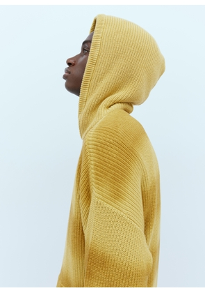 Stüssy Spray Dyed Hooded Knit Sweater - Man Knitwear Yellow L