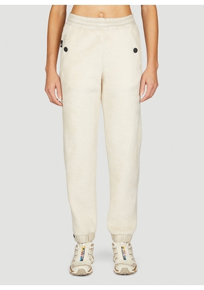 Moncler Grenoble Soft-fleece Track Pants - Woman Track Pants Cream S