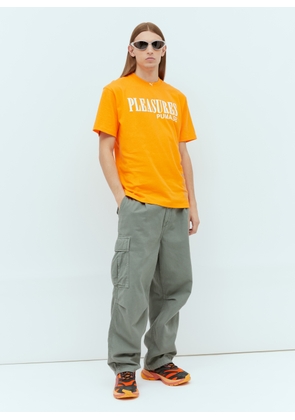 Puma x Pleasures Typo T-shirt - Man T-shirts Orange L