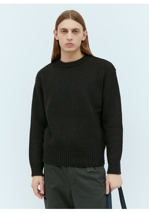 Lemaire Boxy Knit Sweater - Man Knitwear Black Xl