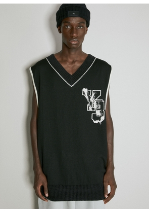 Y-3 Logo Knit Vest -  Tops Black Xl