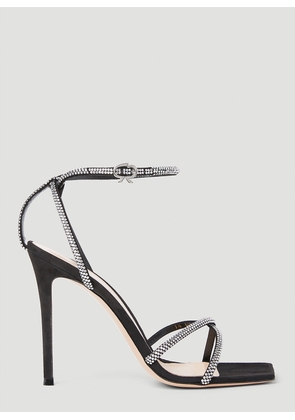Gianvito Rossi Crystal Embellished High Heel Sandals - Woman Heels Black Eu - 40