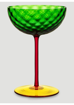 Dolce & Gabbana Casa Champagne Glass In Murano Glass -  Glassware Multicoloured One Size