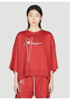 Rick Owens x Champion Tommy T Jersey Top - Woman Tops Red Xs
