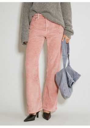 Our Legacy Boot Cut Corduroy Pants - Woman Pants Pink 26
