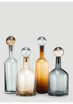 POLSPOTTEN Set Of Four Bubbles & Bottles Chic Mix -  Glassware Transparent One Size