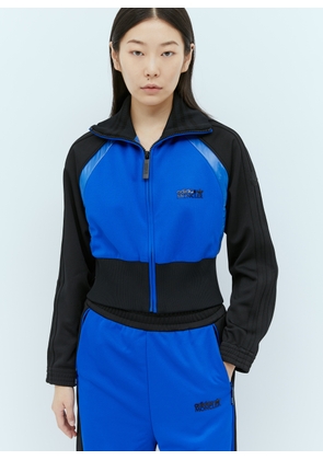 Moncler x adidas Originals Zip Up Cropped Sweatshirt - Woman Sweatshirts Blue S