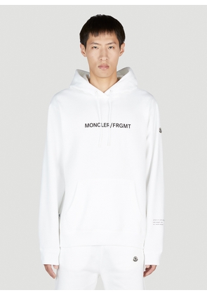 7 Moncler Fragment Floral Motif Hooded Sweatshirt -  Sweatshirts White Xxl