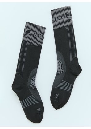 Moncler x adidas Originals Logo Jacquard Socks -  Socks Black L
