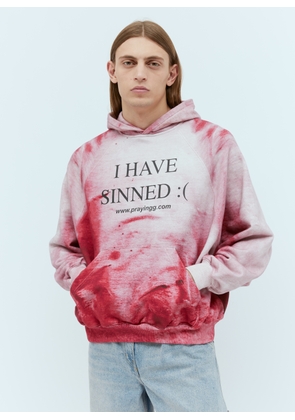 Praying I Have Sinned Hooded Sweatshirt -  Sweatshirts Pink Xs