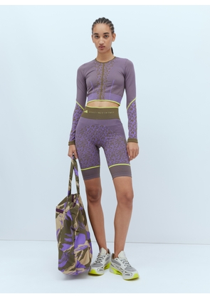 adidas by Stella McCartney Truestrength Seamless Yoga Long-sleeve Top - Woman Tops Purple S