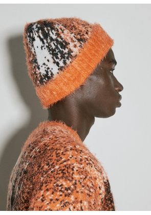 Y/Project Gradient Hairy Knit Beanie Hat - Man Hats Orange One Size