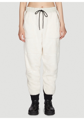 Moncler Grenoble Fleece Track Pants - Woman Track Pants White S