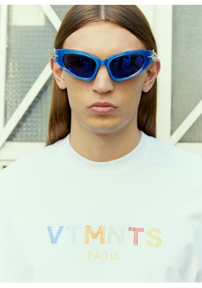 VTMNTS Crystal Embellished Logo T-shirt -  T-shirts White Xl