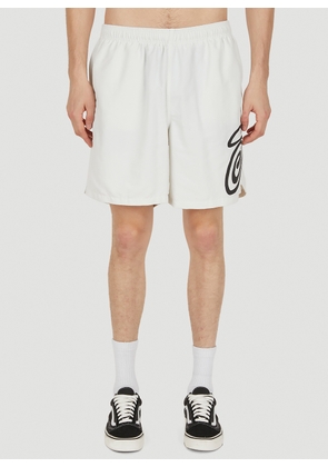 Stüssy Curly S Water Shorts -  Shorts White Xl