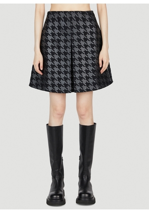 7 Moncler Fragment Houndstooth Mini Skirt - Woman Skirts Black It - 38