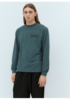 Aries Temple Long Sleeve T-shirt - Man Sweatshirts Dark Green M
