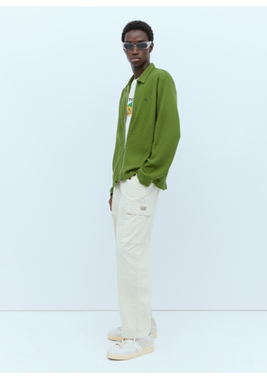 Stüssy Big Thermal Zip Up Shirt - Man Knitwear Green S