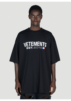 Vetements Flag Logo T-shirt - Man T-shirts Black M
