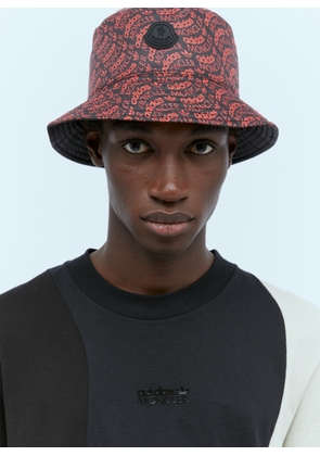 Moncler x adidas Originals Logo Print Bucket Hat -  Hats Black S