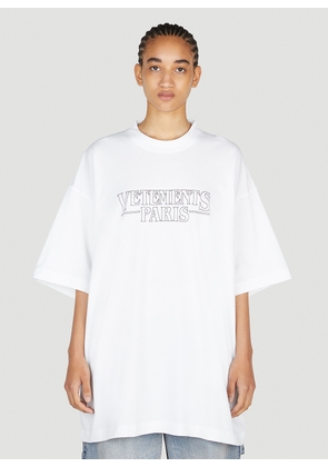 VETEMENTS Logo T-shirt - Woman T-shirts White Xs