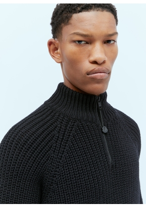 Moncler Pharrell Williams T-neck Wool Knit Sweater -  Sweatshirts Black L