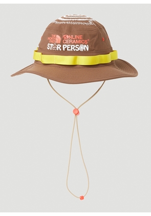 The North Face x Online Ceramics Wide Brim Bucket Hat - Man Hats Brown S/m