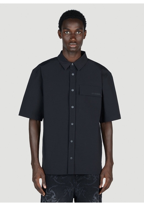 Han Kjøbenhavn Nylon Short Sleeve Shirt - Man Shirts Black Eu - 54