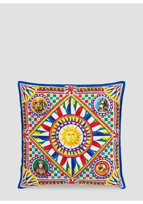 Dolce & Gabbana Casa Canvas Cushion Small -  Textiles Multicoloured One Size