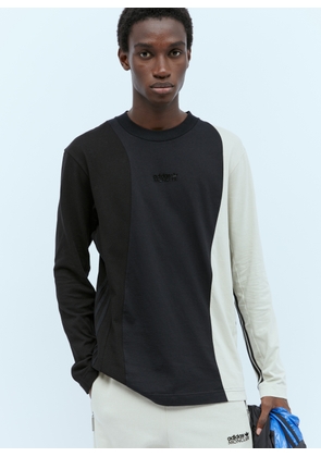 Moncler x adidas Originals Colour-block Long Sleeve T-shirt - Man T-shirts Black Xl
