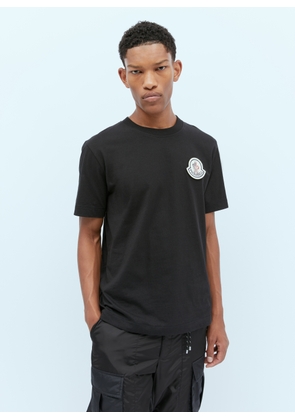 Moncler Pharrell Williams Logo Patch T-shirt -  T-shirts Black M