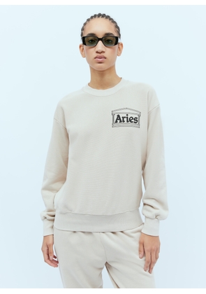 Aries Premium Temple Sweatshirt - Woman Sweatshirts Beige L