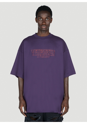 Vetements Logo Paris T-shirt - Man T-shirts Purple S