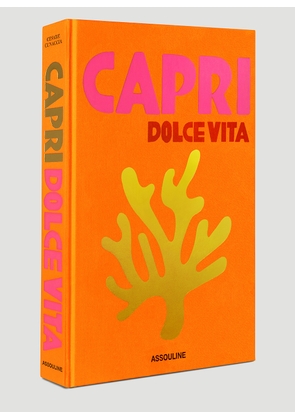 Assouline Capri Dolce Vita Book -  Books & Magazines Orange One Size