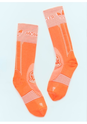 Moncler x adidas Originals Logo Jacquard Socks -  Socks Orange S
