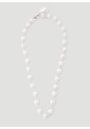 Pearl Octopuss.y Vampire Pearl Chain Necklace -  Jewellery Silver One Size