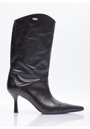 Our Legacy Envelope Leather Boots - Woman Boots Black Eu - 39